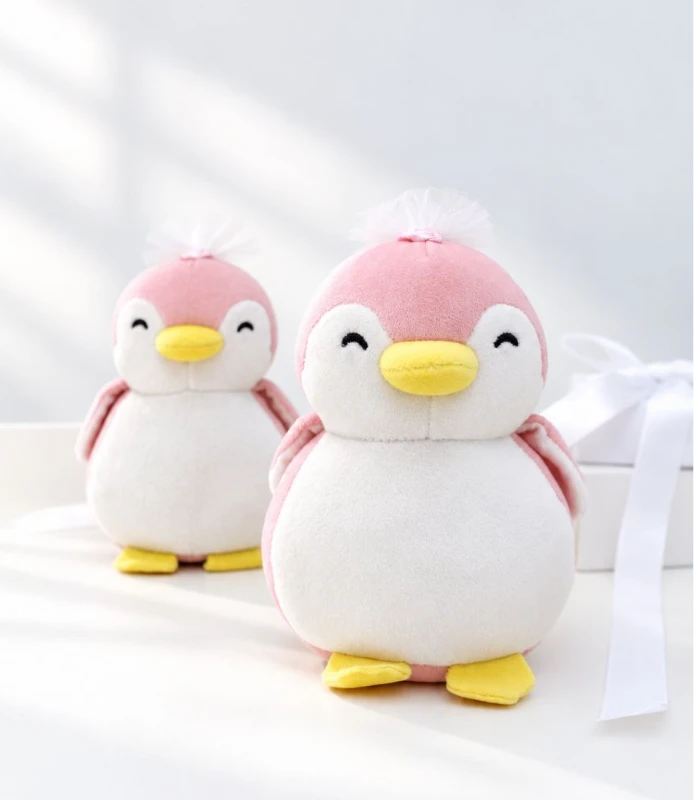  عروسک پنگوئن عروس صورتی Miniso وارداتی